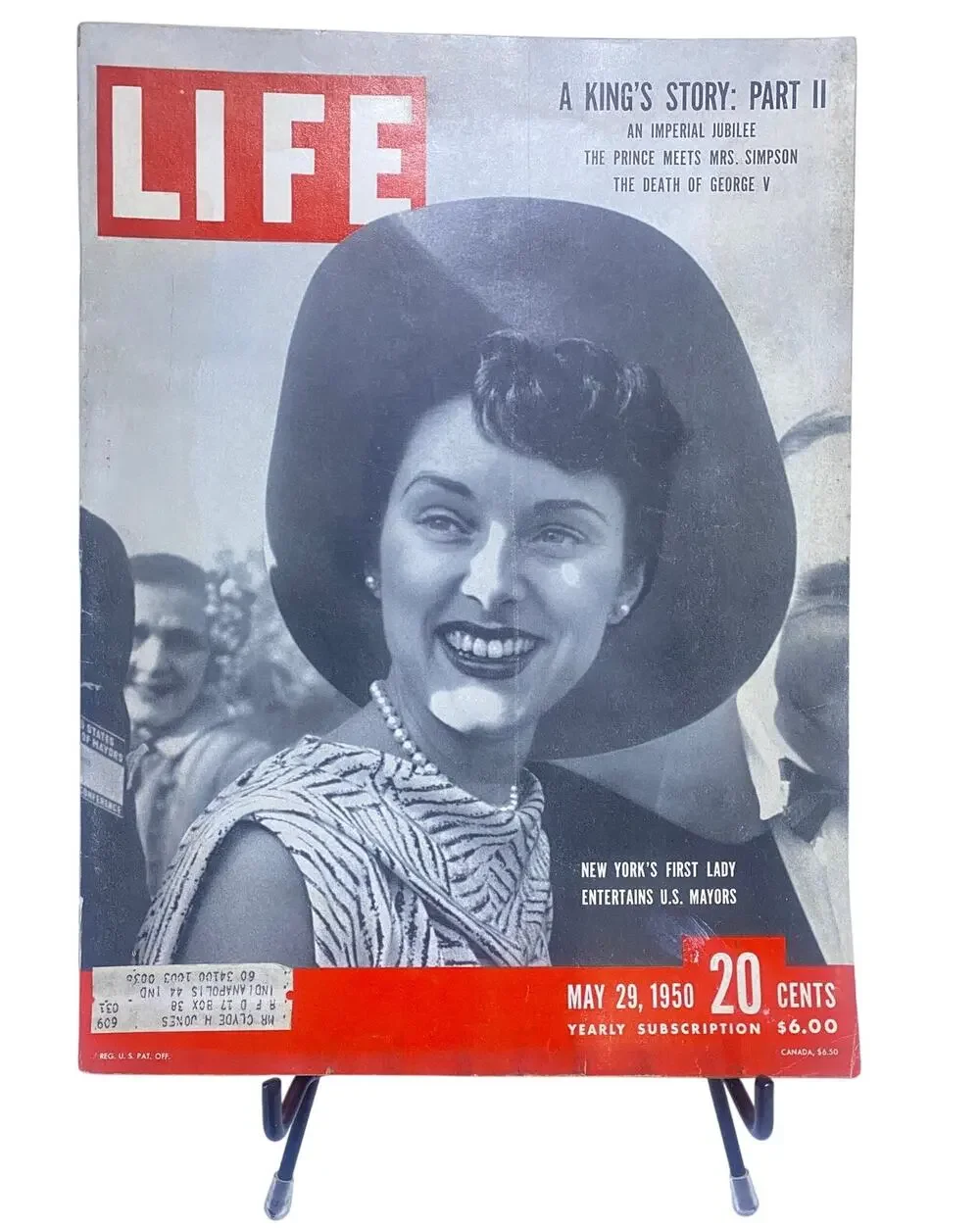 LIFE Magazine May 29 1950 Mrs O'Dwyer NYC First Lady King Edward Windsor Story